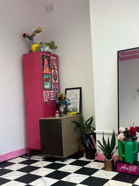 Candy Claws Salon Pink Cabinet