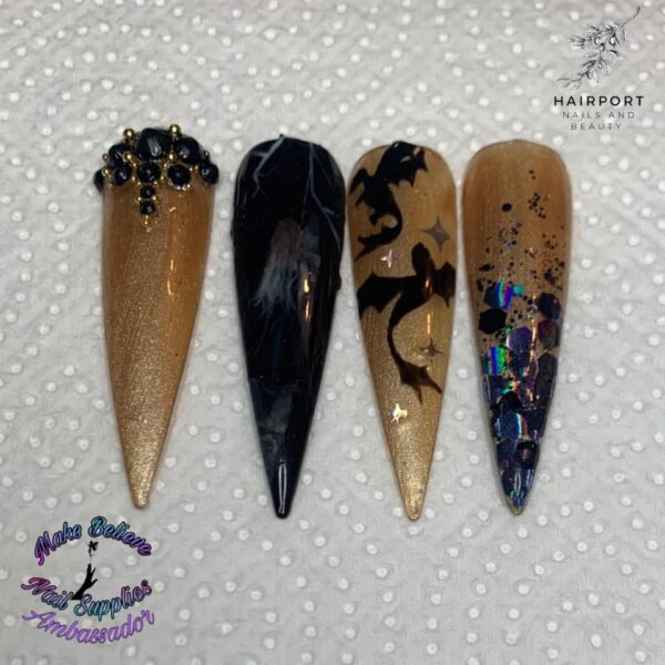 Cleo Burt Being Able To Interpret My Love Of Books Into Nail Designs. This Is A Fourth Wing Inspired Set