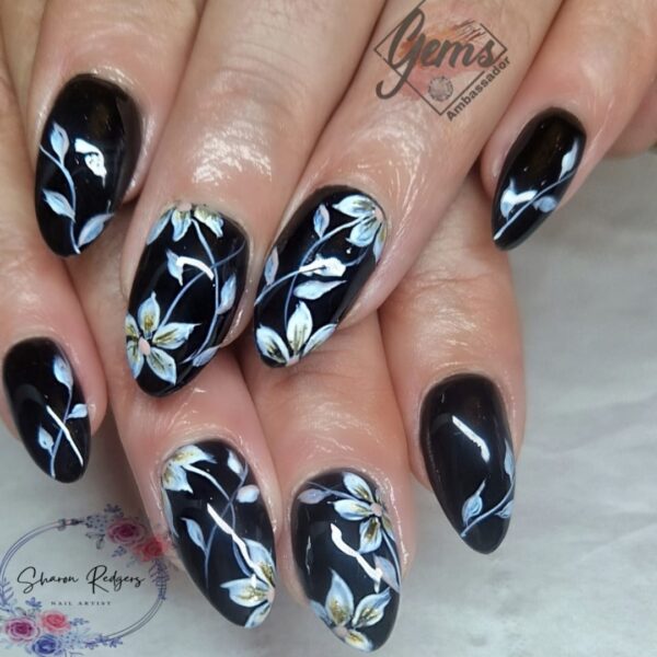 Sharon Redgers Floral Nail Art