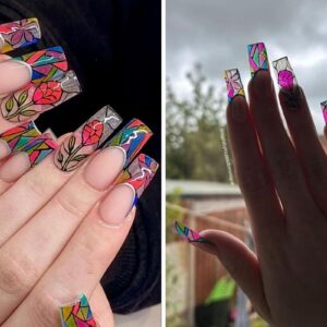 Halo Stained Glass Nailsbylouisadominique Duo