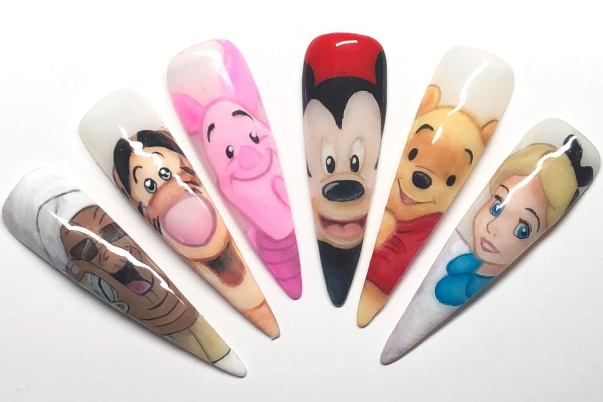 Leila Monroy Character Nail Art