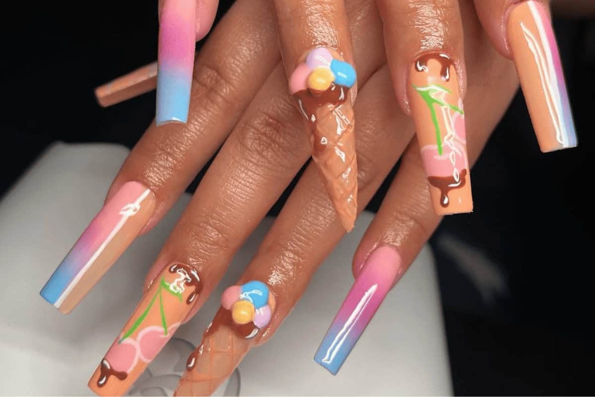 Ice Cream Nails Lead