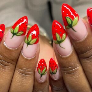 Strawberry Nails Header