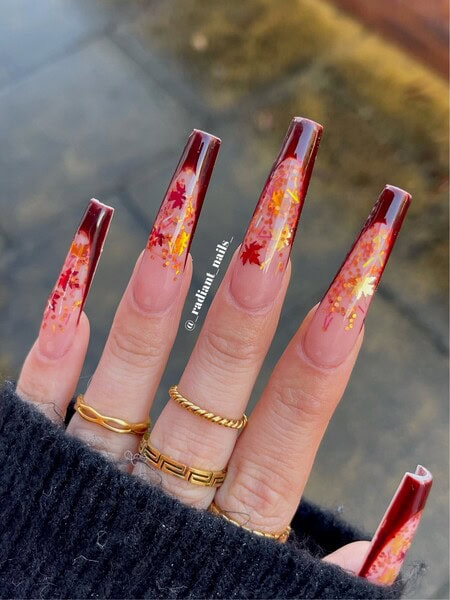 Katie Turner Leaf Nails