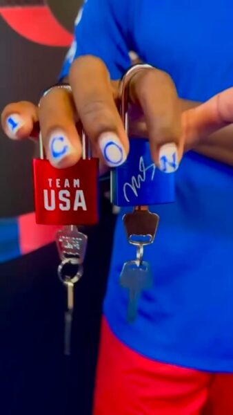 Noah Lyles Paris Opening Ceremony Nails