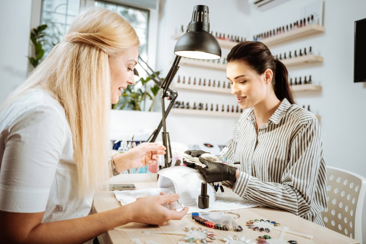 Nail Tech And Client