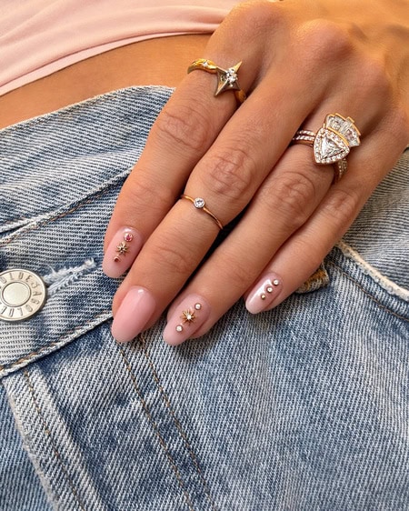 Jessie V E Diamond And Sapphire Nail Jewelleryjpg