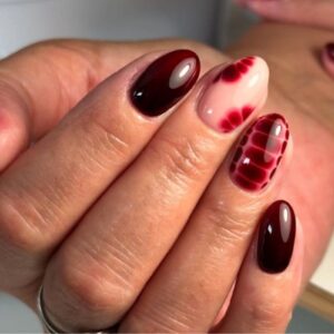 Burgundy Nails