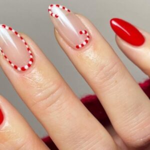 Candy Cane Nails Header