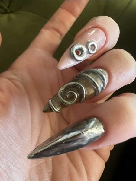 NFC-embedded nails by Lori Howe.