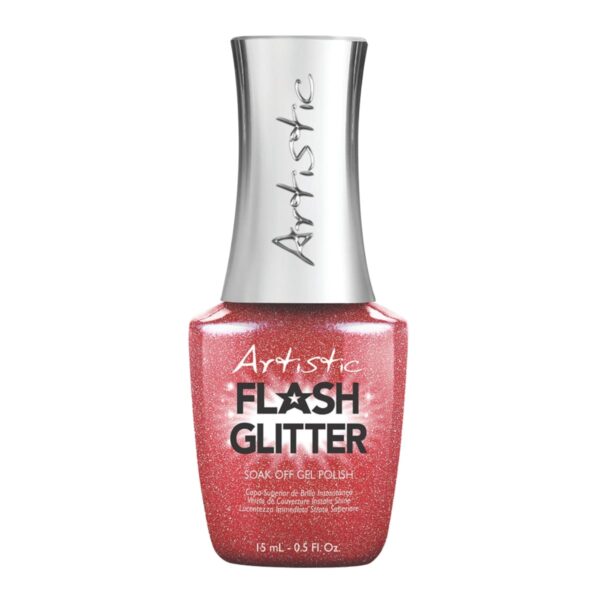 Artistic Nail Design Flash Glitter in I’m The Heat, www.sweetsquared.com