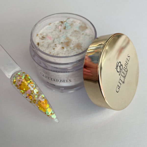 Glitterbels Glittered Acrylic Powder in Be My Valentine, www.glitterbels.com