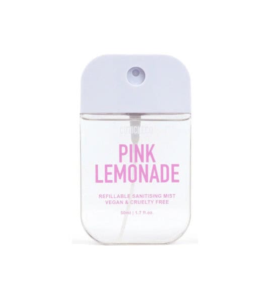 Cuticleco. 50ml Refillable Sanitising Mist in Pink Lemonade, www.cuticleco.com
