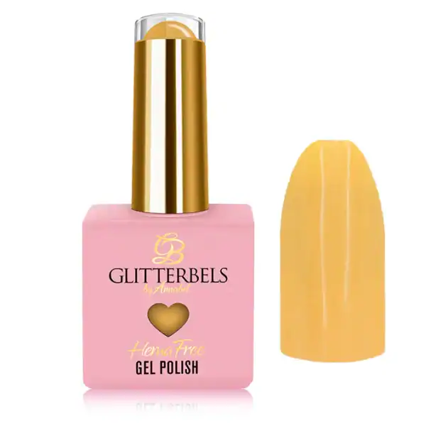 Glitterbels Hema Free Gel Polish in Custard Mustard