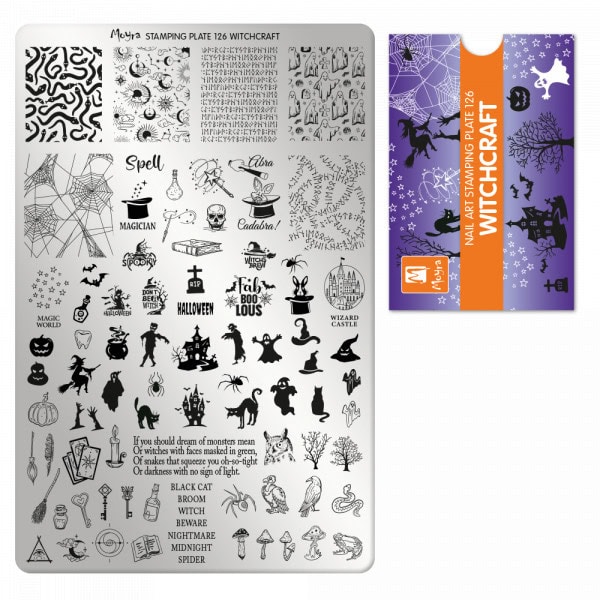Moyra uk stamping plate 126 witchcraft