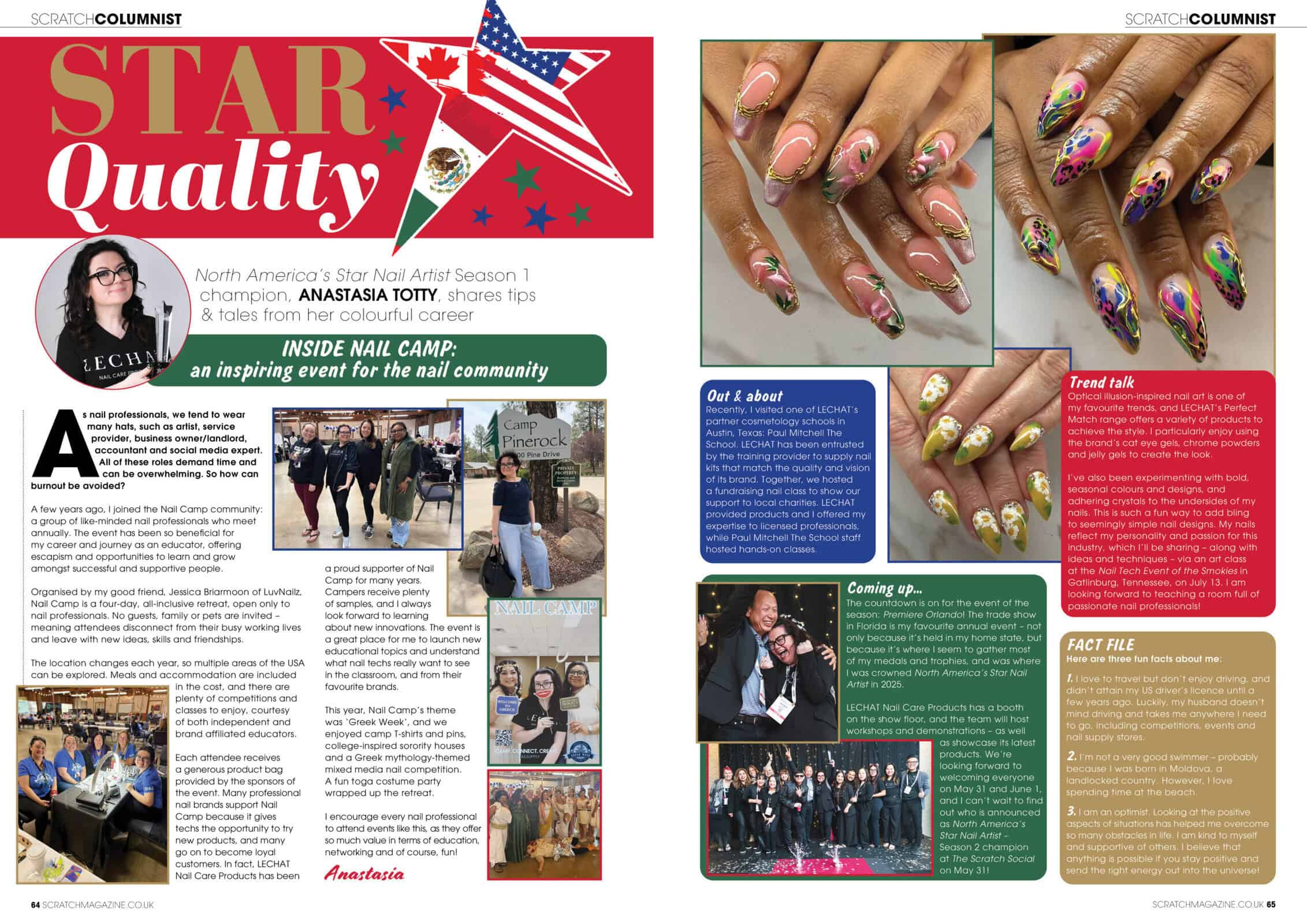 Scratch magazine feature on nail artist Anastasia Totty