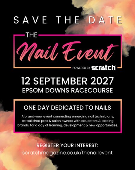 Save the date poster for The Nail Event 2027