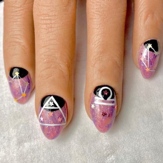 Libra Inspired Nails Step 6