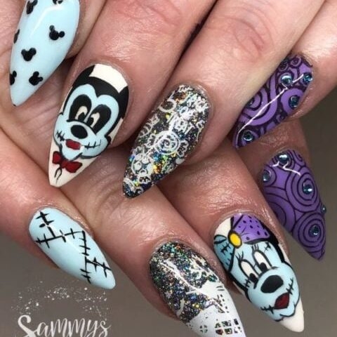 55+ Magical Disney Nails To Try Right Now | Chasing Daisies