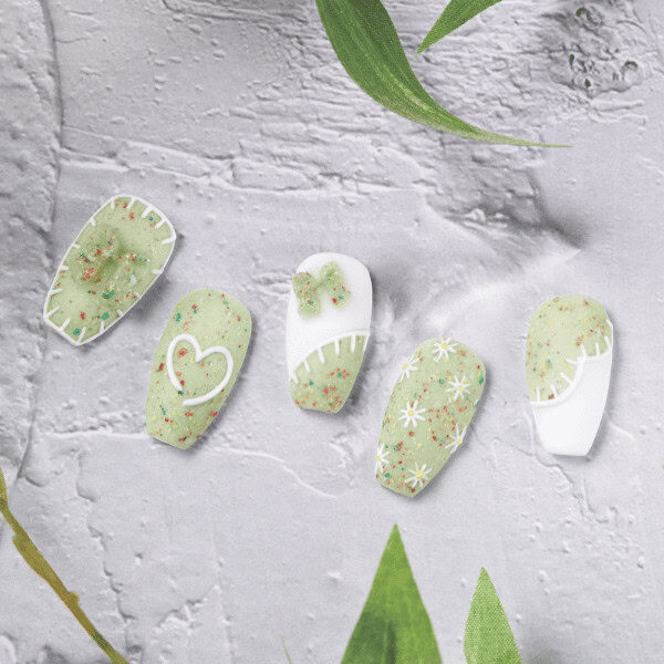 Patchwork gel nail art main image Patchwork Gel Nail Art Main Image